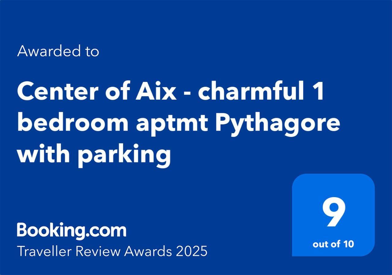 Centre D'Aix - Charmant Appartement 1 Chambre Pythagore Avec Parking Aix-en-Provence Luaran gambar